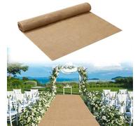 SK Studio Tapis de Mariage, 1 x 15 m Tapis de Passage en Toile de Jute pour Fête église Mariage Cérémonie