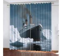 SK-YBB Brise-Glace Rideau Occultant Isolant Thermique 140x160cm Arctique Enfant GarçOn Fille Rideau Chambre Adulte eux Chambre d'enfant Pack de 2 PièCes