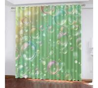 SK-YBB Bulles Rideau Occultant Isolant Thermique 140x160cm Enfant GarçOn Fille Rideau Chambre Adulte eux Chambre d'enfant Pack de 2 PièCes