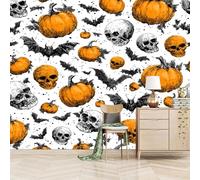 SK-YBB Poster Tapisserie Mural 3D 430 * 300 cm Halloween Papier Peint XXL Citrouille Pour Salon Chambre Décoration Murale