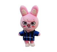 Sk-zoo Porte-clés en peluche « Karma » Porte-clés 7 × 9 cm stray-kids « STAY » skz Wolf Chan Jiniret Bbokari Leebit Porte-clés Pendentif, 7*9 cm