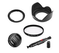 SK48 Ensemble d'objectifs d'appareil photo de 67 mm de diamètre en métal argenté avec capuchon de filtre UV, bague d'adaptation pour LH-DC100 et FA-DC67B pour Canon PowerShot G3X SX60 SX50 SX530 SX520