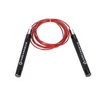 HMS Corde à sauter Premium SK60 – Aluminium ajustable – Noir/Rouge