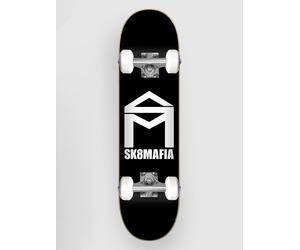 SK8 Mafia House Logo Black 6.0"X23.5" Micro Skateboard complet à motifs Uni