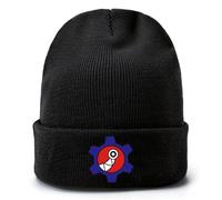 SK8 The Infi-nity Bonnets Homme, Bonnet en Tricot à Revers Extensible, Bonnet Rétro pour Action de Grâces/Nouvel an, Slouch(Black4)