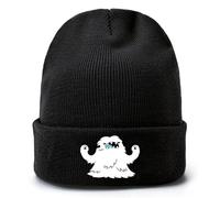 SK8 The Infi-nity Bonnets Homme, Bonnet en Tricot à Revers Extensible, Bonnet Rétro pour Action de Grâces/Nouvel an, Slouch(Black2)