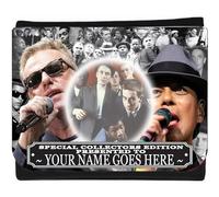 Ska Music Icon Mod Portefeuille à trois volets pour homme Motif légendes, Multicolore, M, Moderne