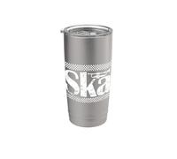 Ska Music Rhythm Tone Gobelet isotherme en acier inoxydable double paroi