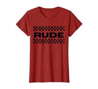 Ska Music Rude 2 Tons T-Shirt, Femme, Canneberge, L