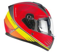 SKA-P Casque intégral 3MHG Speeder Sport Rouge Jaune Mat, XXL (61cm)