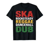 Ska Rocksteady Reggae Dancehall Dub Rasta Jamaica Music Vibe T-Shirt Graphique avec Valeur