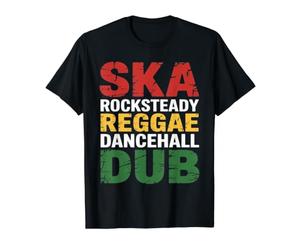 Ska Rocksteady Reggae Dancehall Dub Rasta Jamaica Music Vibe T-Shirt Graphique avec Valeur