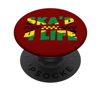 Ska'd for Life Ska jamaïcain PopSockets PopGrip Adhésif