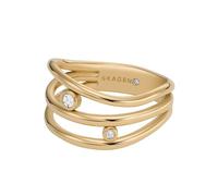 Skagen Bague femme Kariana, acier inoxydable doré Prestack