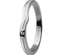 Skagen Bague Femme Argent/Blanc JRSW018, Taille de la bague:54 (17.2) SS7 M10