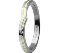 Skagen Bague Femme Argent/Jaune JRSY018, Taille de la bague:49 (15.7) SS5 M27