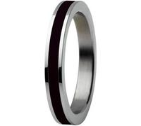 Skagen Bague Femme Argent/Noir JRSB036, Taille de la bague:51 (16.2) SS6 M3