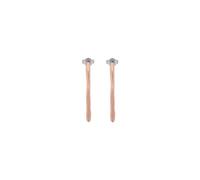 Skagen boucles d'oreilles pour femmes en acier inoxydable ou semi-précieux de couleur or rose avec fermoir en forme de poteau