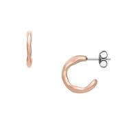 Skagen boucles d'oreilles pour femmes en acier inoxydable ou semi-précieux de couleur or rose avec fermoir en forme de poteau