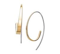 Skagen Boucles D'Oreilles Pour Femmes Kariana, Hauteur : 1 mm Longueur : 40 mm Largeur : 4 mm Boucles D'Oreilles En Acier Inoxydable Doré, SKJ1217998
