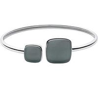 SKAGEN Bracelet Pour Femmes Verre De Mer, 66 mm X 59,5 mm X 7 mm ; 61 mm X 49,5 mm Longueur Intérieure Bracelet En Acier Inoxydable Argenté, SKJ0870040, Ton argenté