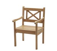 Fritz Hansen - Skagerak Chaise de jardin avec accoudoirs Skagerak Skagen teck HxLxP 88x58x59cm