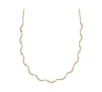 Skagen Collier pour femmes Wave en acier inoxydable couleur or, SKJ1746710