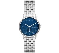 Skagen Montre Kuppel Lille à deux aiguilles, avec compteur des secondes, en acier inoxydable, argenté, pour femme, SKW3129