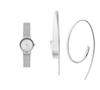 Skagen Femme Freja Lille Argenté Acier Inoxydable Montre and Kariana Boucles d'oreilles, Coffret