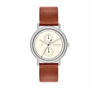 Skagen Homme Analogique Quartz Montre avec Bracelet en Cuir SKW6942