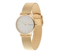 Skagen Montre pour femmes Signatur Lille, mouvement à deux aiguilles, boîtier en acier inoxydable doré de 30 mm avec bracelet en maille d'acier inoxydable, SKW2693