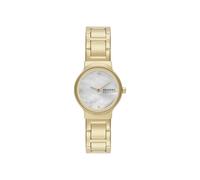 Skagen Montre Freja Lille pour Femmes, Mouvement à Quartz à Deux Aiguilles avec Bracelet en Acier Inoxydable ou en Cuir, Or sépia, 26 mm
