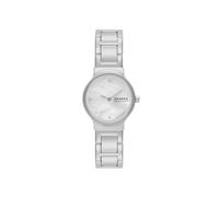 Skagen Montre Freja Lille pour Femmes, Mouvement à Quartz à Deux Aiguilles avec Bracelet en Acier Inoxydable ou en Cuir, Argent pâle, 26 mm