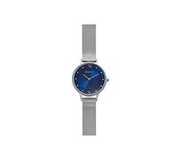 Skagen Montre pour femmes Anita Lille, mouvement à trois aiguilles, boîtier en acier inoxydable argenté de 30 mm avec bracelet en maille d'acier inoxydable, SKW2307