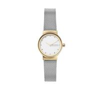 Skagen Montre pour femmes Freja Lille, mouvement à deux aiguilles, boîtier en acier inoxydable doré de 26 mm avec bracelet en maille d'acier inoxydable, SKW2666