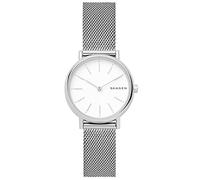 Skagen Montre pour femmes Signatur Lille, mouvement à deux aiguilles, boîtier en acier inoxydable argenté de 30 mm avec bracelet en maille d'acier inoxydable, SKW2692