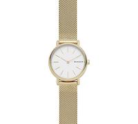 Skagen Montre pour femmes Signatur Lille, mouvement à deux aiguilles, boîtier en acier inoxydable doré de 30 mm avec bracelet en maille d'acier inoxydable, SKW2693