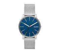 Skagen Montre Signatur à trois aiguilles, en acier inoxydable, argenté, pour homme, SKW6904