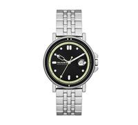 Skagen Signatur Sport Montre pour Hommes, Mouvehommet à Quartz, Bracelet en Acier Inoxydable Ou en Cuir, Argenté et noir