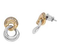 Skagen SKJ1609998 Boucles d'oreilles AGNETHE pour femmes en acier inoxydable bicolore or blanc
