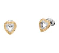 Skagen SKJ1677998 Boucles d'oreilles Femme Cœur KARIANA en acier inoxydable bicolore or