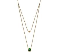 Skagen SKJ1855710 Collier femme SOFIE SEA acier inoxydable or vert 45 cm