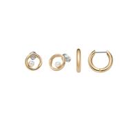 Skagen SKJB1009710 Ensemble de créoles pour femmes Bijoux d'oreilles AGNETHE en acier inoxydable Or