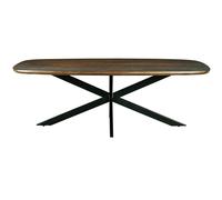 Skagen-table à manger 10 personnes 230 cm en bois massif brun