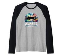 Skagway Alaska Aurora Borealis Souvenir d'élan Manche Raglan