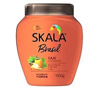 SKALA - Crème Conditionnante, Masque et Co-Wash 100% Vegan - Pour Cheveux Fragiles et Abîmés - 3 Utilisations : Masque, Créme Conditionnante ou Co-Wash - Cajú et Murumuru, Blanche, 1 l