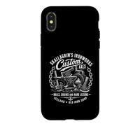 Skallagrims Ironworks Custom Axes Islande Old Iron Shop Coque pour iPhone X/XS