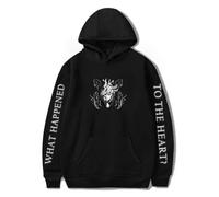 SKALSDVXC Aurora What Happened To The Heart ? Merch Hoodies Sweat à capuche classique à manches longues Unisexe, Noir , 3XL