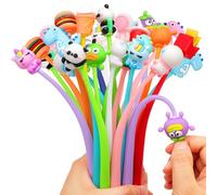 SKAMORI 30 Lot de Stylos Gel Kawaii Originaux, Cadeaux Anniversaire Invités Enfant, Stylo Anti-Stress File, Sachet Cadeau Anniversaire Enfant & Petit Cadeau Stylo Noel