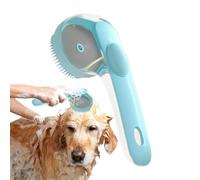 Skampoo Cop Scrubber Brosse de bain pour animaux de compagnie pour la douche de chiots et nettoyant de toilettes avec poignée pour massage de chien à poils